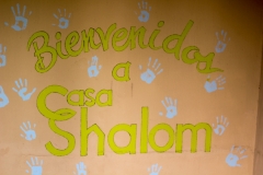 Welcome Sign at Casa Shalom