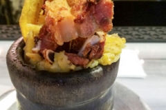 Fried Pork with Sweet Plantain Mofongo