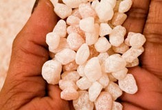 Salt Granules on the floor