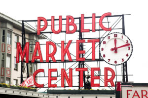 Watch Out for the Flying Fish! Pike Place Market, Seattle